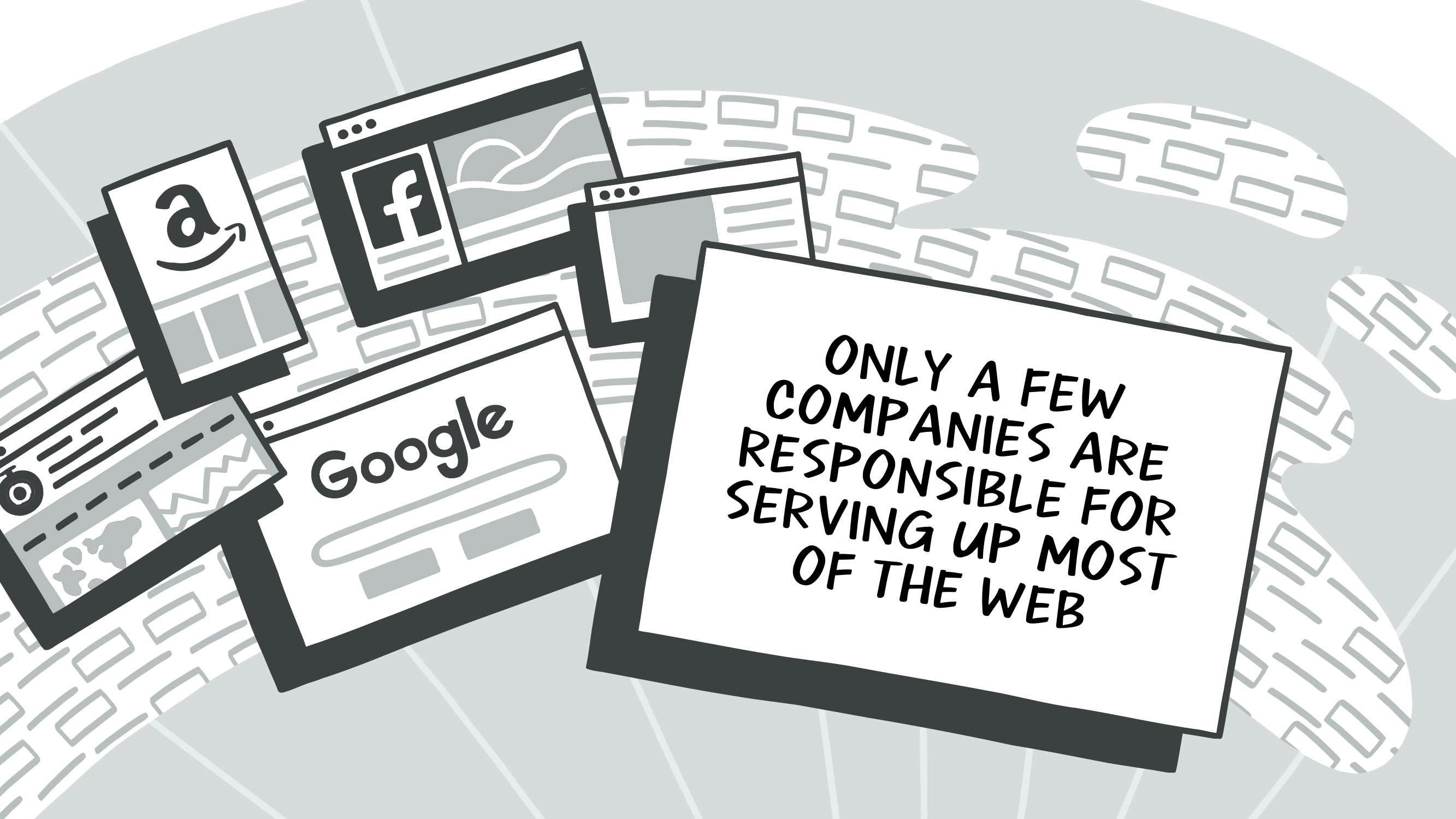 Only a few companies are responsible for serving up most of the web
